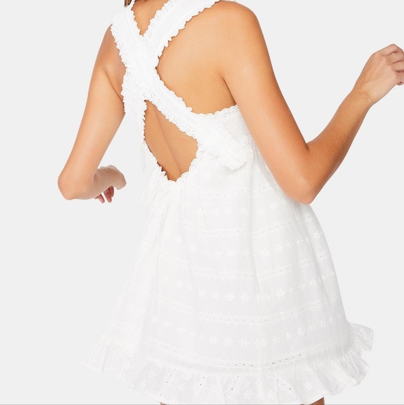 Adorable For Love And Lemons Iris Swing Mini Dress - Picture 3 of 11